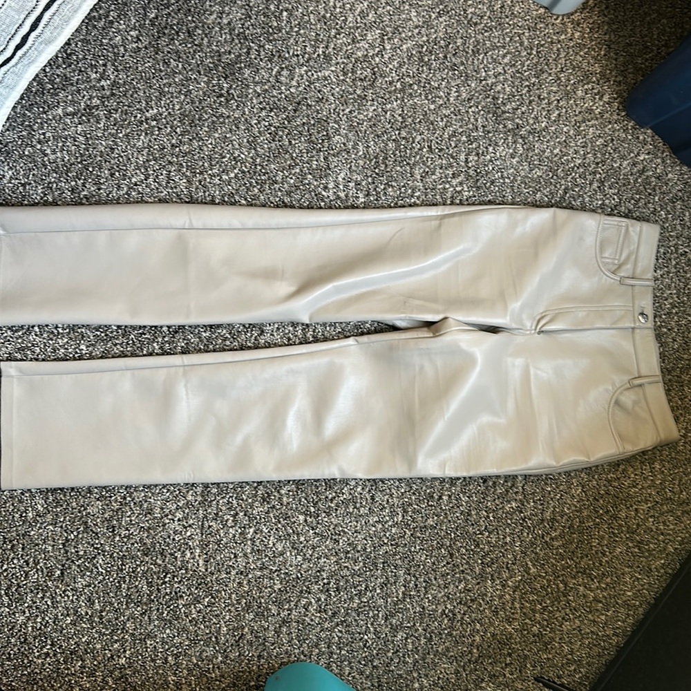 Size 6 vegan leather pants from Aritzia